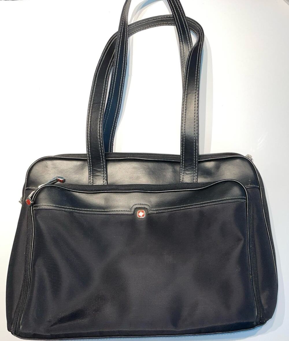 Wenger SwissGear Rhea Women's Laptop Tote Bag Black Business Organizer Work